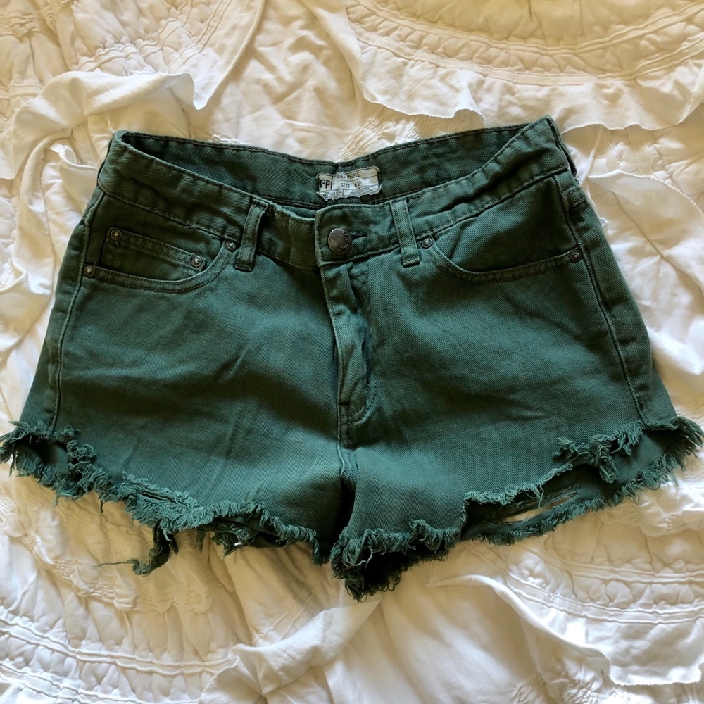 Free People jean shorts
